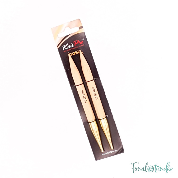 KnitPro Basix Birch - cserélhető fa körkötőtű fej - 10mm