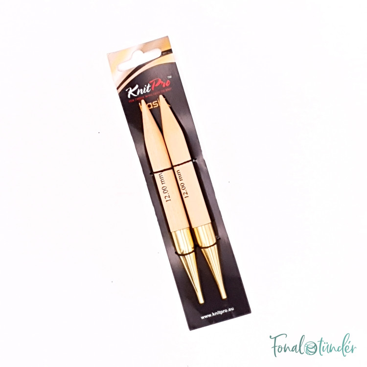 KnitPro Basix Birch - cserélhető fa körkötőtű fej - 12mm