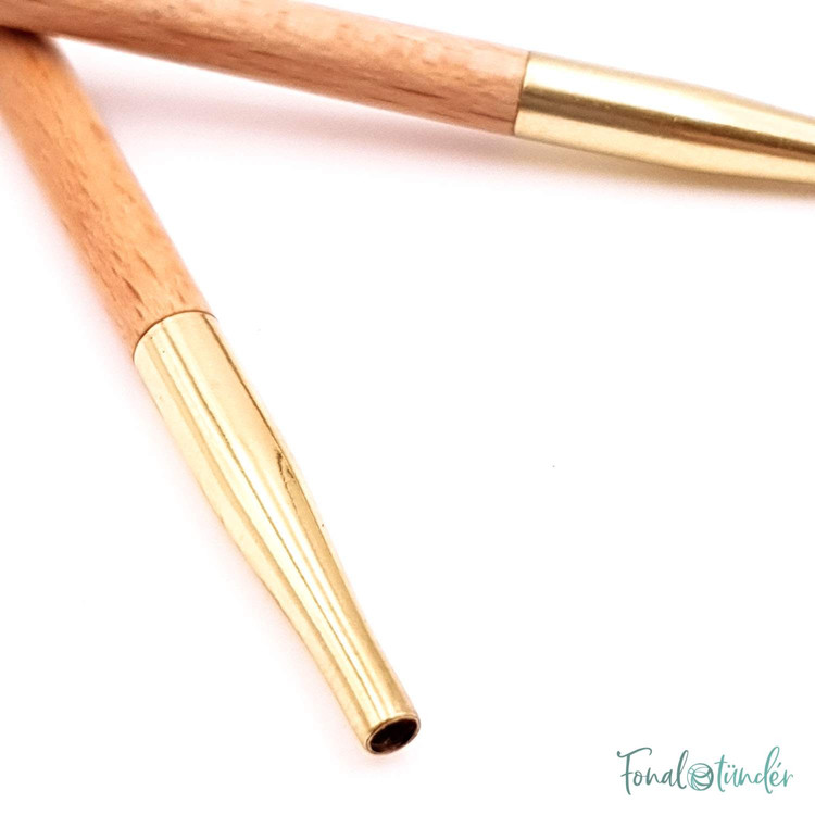 KnitPro Basix Birch - cserélhető fa körkötőtű fej - extra rövid - 5mm