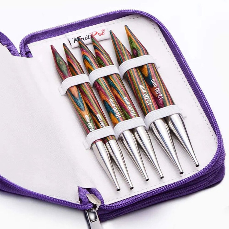 KnitPro Symfonie Chunky - cserélhető nemesfa körkötőtű fej és kábel szett KnitPro Symfonie Chunky - cserélhető nemesfa körkötőtű fej és kábel szett
