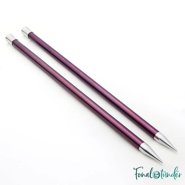 KnitPro Zing - egyenes fém kötőtű készlet - 35cm