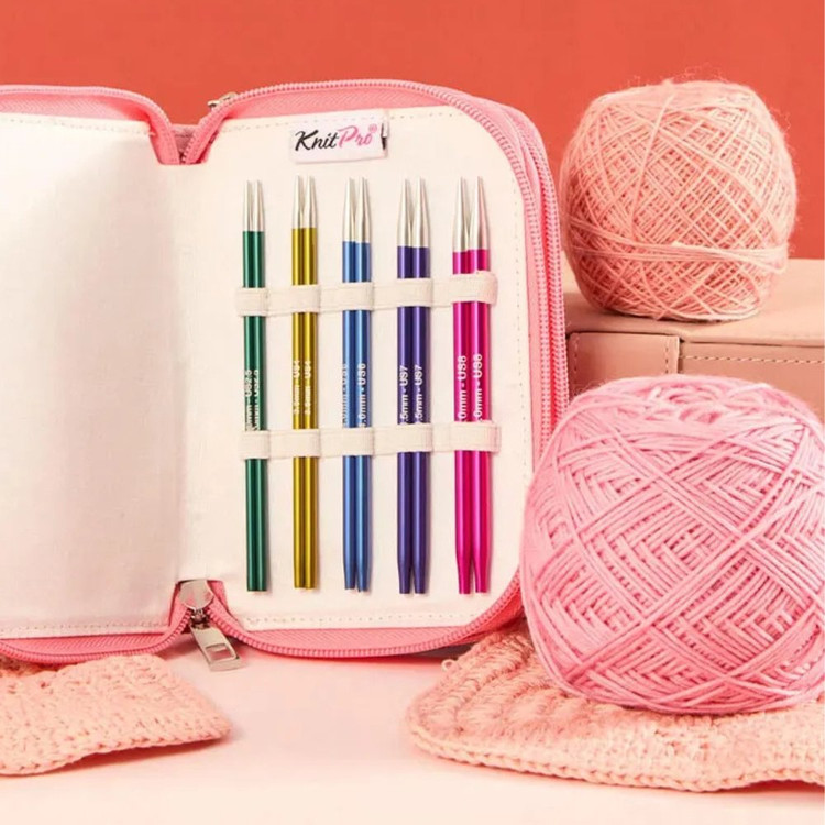 KnitPro Zing Starter - cserélhető fém körkötőtű készlet KnitPro Zing Starter - cserélhető fém körkötőtű készlet