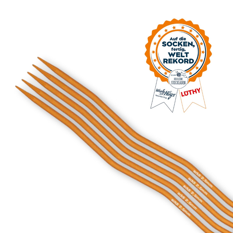 Addi CrasySnake - fém zoknikötőtűk - 15cm - 2.5mm Addi CrasySnake - fém zoknikötőtűk - 15cm - 2.5mm