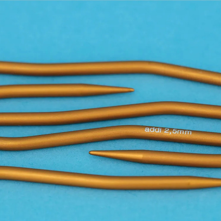 Addi CrasySnake - fém zoknikötőtűk - 15cm - 2.5mm Addi CrasySnake - fém zoknikötőtűk - 15cm - 2.5mm
