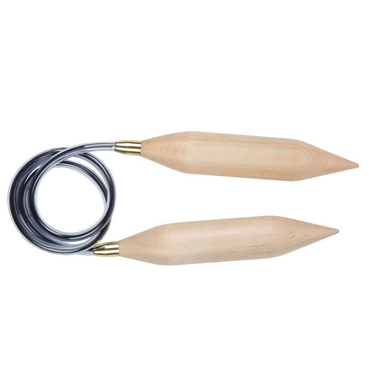 KnitPro Jumbo Birch - fix fa körkötőtű - 80cm - 25mm
