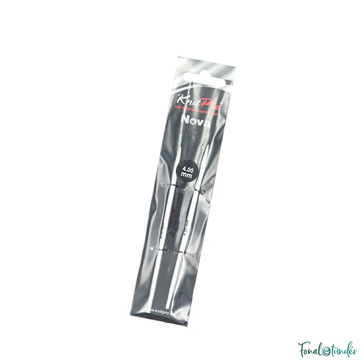 KnitPro Nova Metal - cserélhető fém körkötőtű fej - 4mm KnitPro Nova Metal - cserélhető fém körkötőtű fej - 4mm