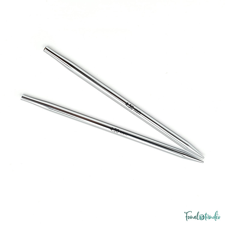 KnitPro Nova Metal - cserélhető fém körkötőtű fej - 4.5mm