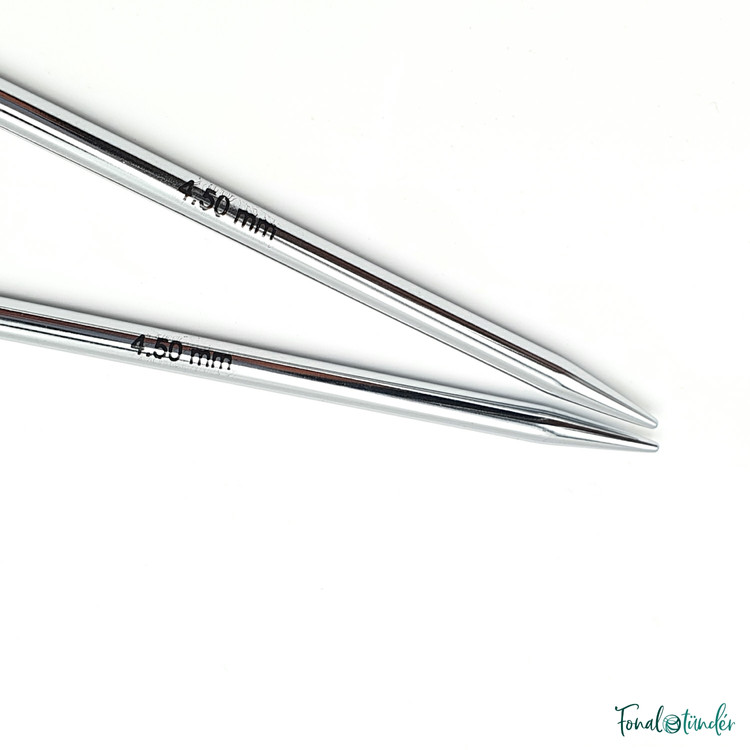 KnitPro Nova Metal - cserélhető fém körkötőtű fej - 4.5mm KnitPro Nova Metal - cserélhető fém körkötőtű fej - 4.5mm