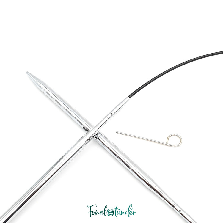 KnitPro Nova Metal - cserélhető fém körkötőtű fej - 5mm KnitPro Nova Metal - cserélhető fém körkötőtű fej - 5mm