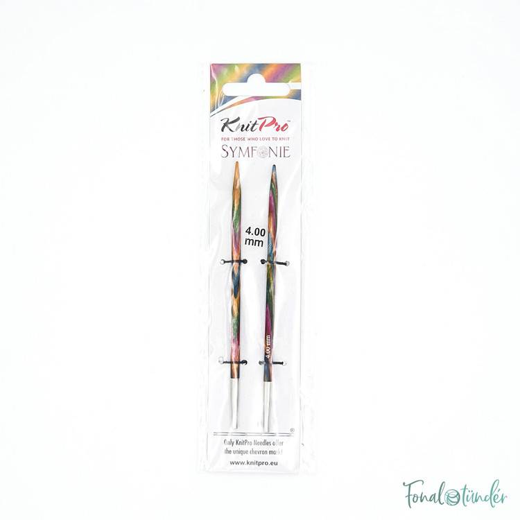 KnitPro Symfonie - cserélhető nemesfa körkötőtű fej - 4mm KnitPro Symfonie - cserélhető nemesfa körkötőtű fej - 4mm