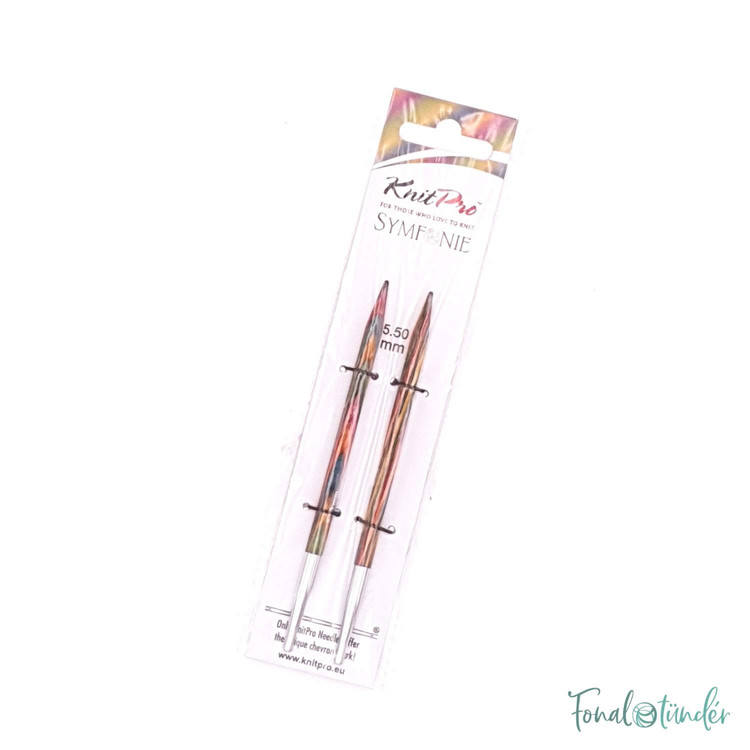 KnitPro Symfonie - cserélhető nemesfa körkötőtű fej - 5.5mm
