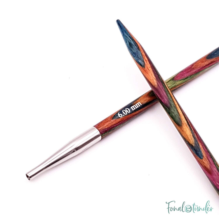 KnitPro Symfonie - cserélhető nemesfa körkötőtű fej - 6mm KnitPro Symfonie - cserélhető nemesfa körkötőtű fej - 6mm