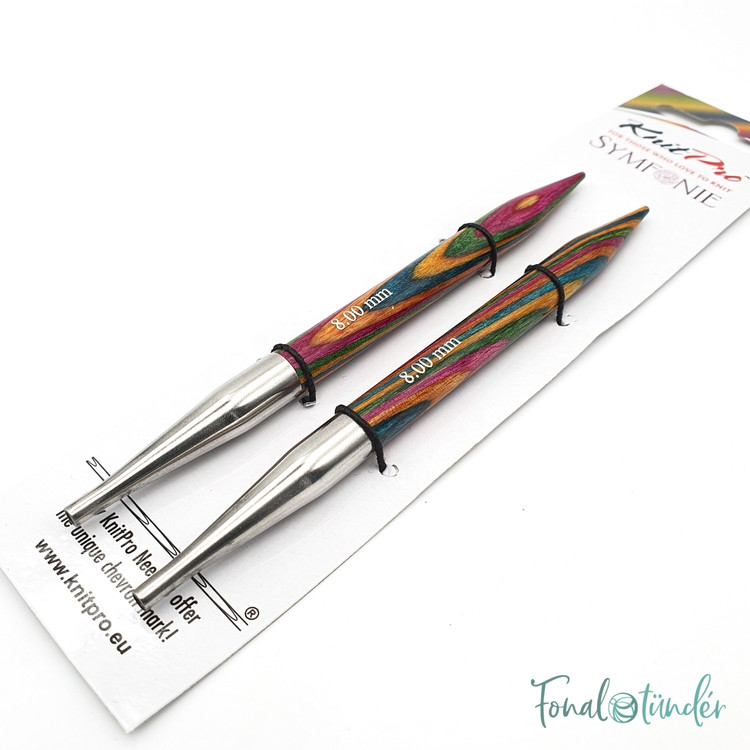KnitPro Symfonie - cserélhető nemesfa körkötőtű fej - 8mm KnitPro Symfonie - cserélhető nemesfa körkötőtű fej - 8mm