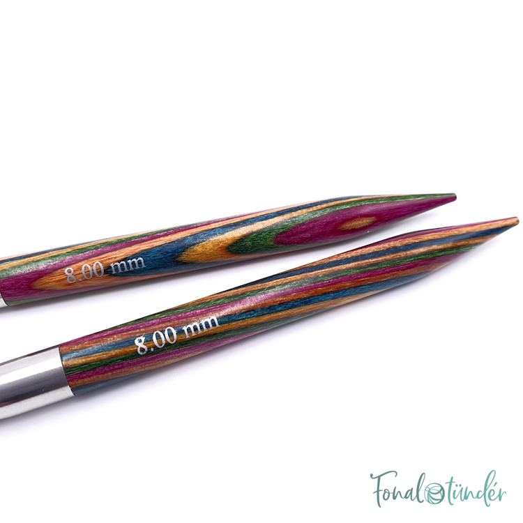 KnitPro Symfonie - cserélhető nemesfa körkötőtű fej - 8mm KnitPro Symfonie - cserélhető nemesfa körkötőtű fej - 8mm