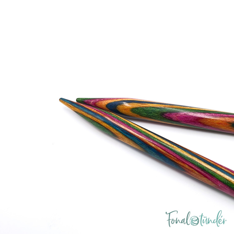 KnitPro Symfonie - cserélhető nemesfa körkötőtű fej - 7mm