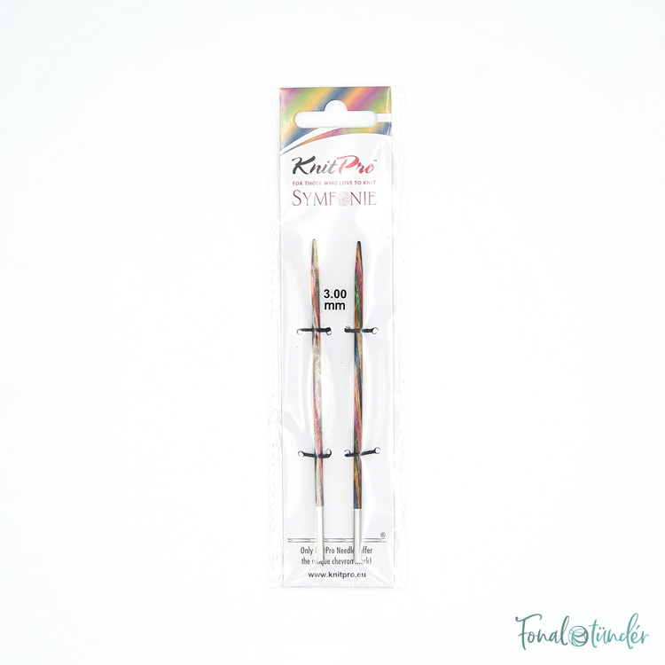 KnitPro Symfonie - cserélhető nemesfa körkötőtű fej - 3mm