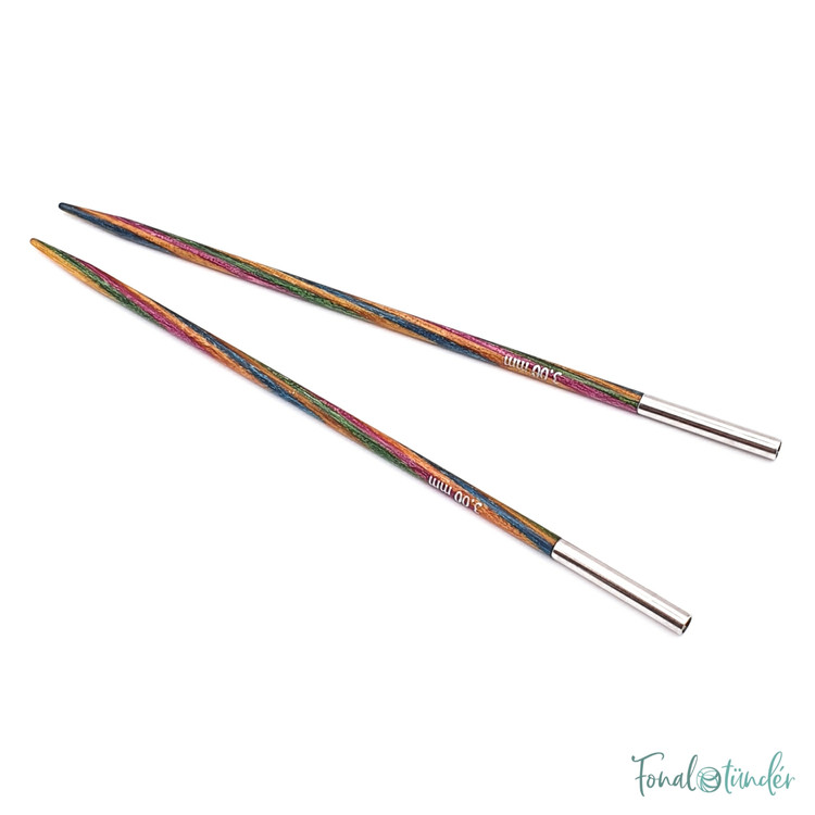 KnitPro Symfonie - cserélhető nemesfa körkötőtű fej - 3mm