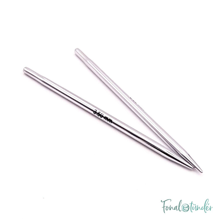 KnitPro Nova Metal - cserélhető fém körkötőtű fej - extra rövid - 3.5mm