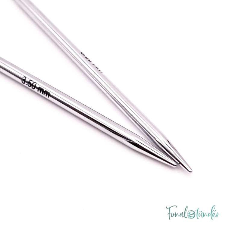 KnitPro Nova Metal - cserélhető fém körkötőtű fej - extra rövid - 3.5mm KnitPro Nova Metal - cserélhető fém körkötőtű fej - extra rövid - 3.5mm