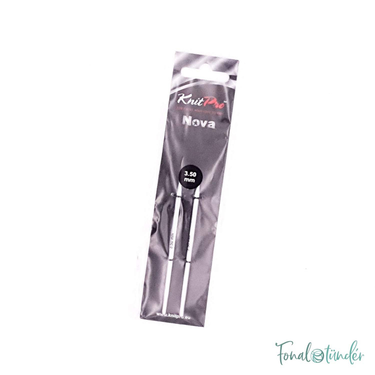 KnitPro Nova Metal - cserélhető fém körkötőtű fej - extra rövid - 3.5mm KnitPro Nova Metal - cserélhető fém körkötőtű fej - extra rövid - 3.5mm