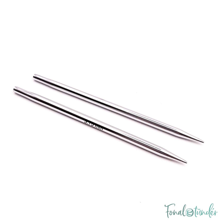 KnitPro Nova Metal - cserélhető fém körkötőtű fej - extra rövid - 3.75mm