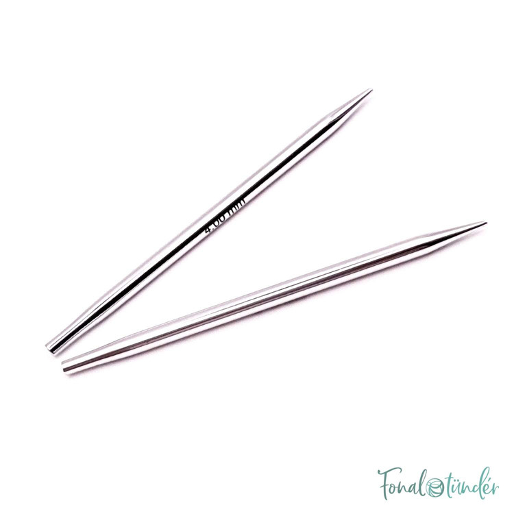 KnitPro Nova Metal - cserélhető fém körkötőtű fej - extra rövid - 4mm