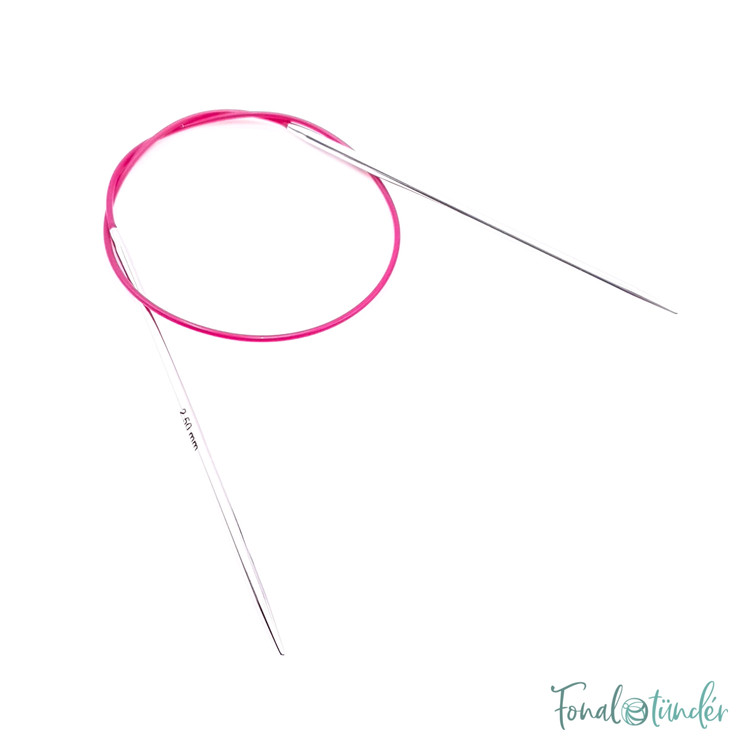 KnitPro Nova Metal - fém fix körkötőtű - 40cm - 2.5mm