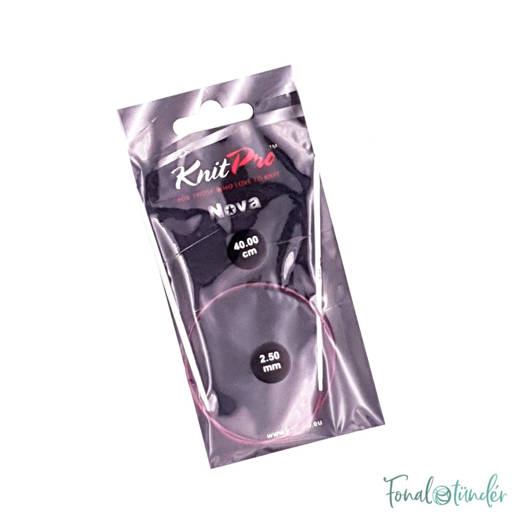KnitPro Nova Metal - fém fix körkötőtű - 40cm - 2.5mm KnitPro Nova Metal - fém fix körkötőtű - 40cm - 2.5mm