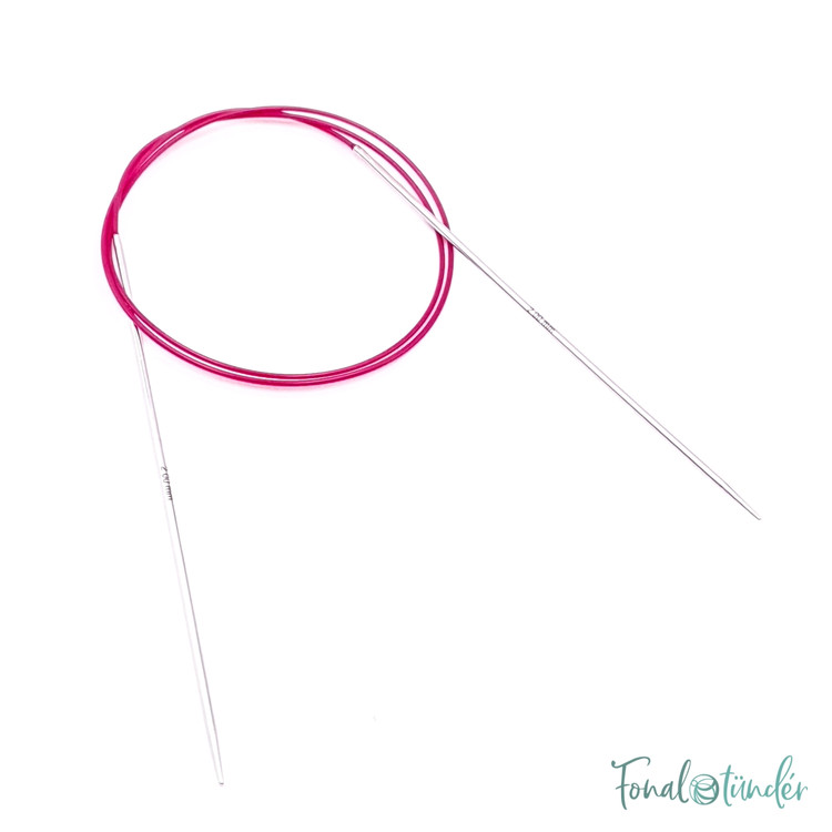 KnitPro Nova Metal - fém fix körkötőtű - 80cm - 2mm