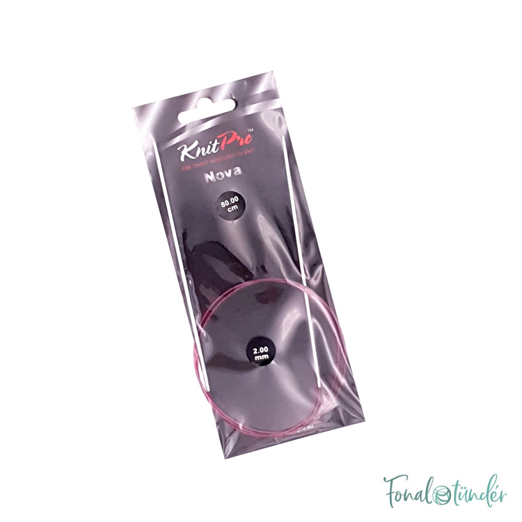 KnitPro Nova Metal - fém fix körkötőtű - 80cm - 2mm KnitPro Nova Metal - fém fix körkötőtű - 80cm - 2mm