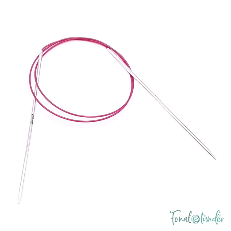 KnitPro Nova Metal - fém fix körkötőtű - 80cm - 2.5mm