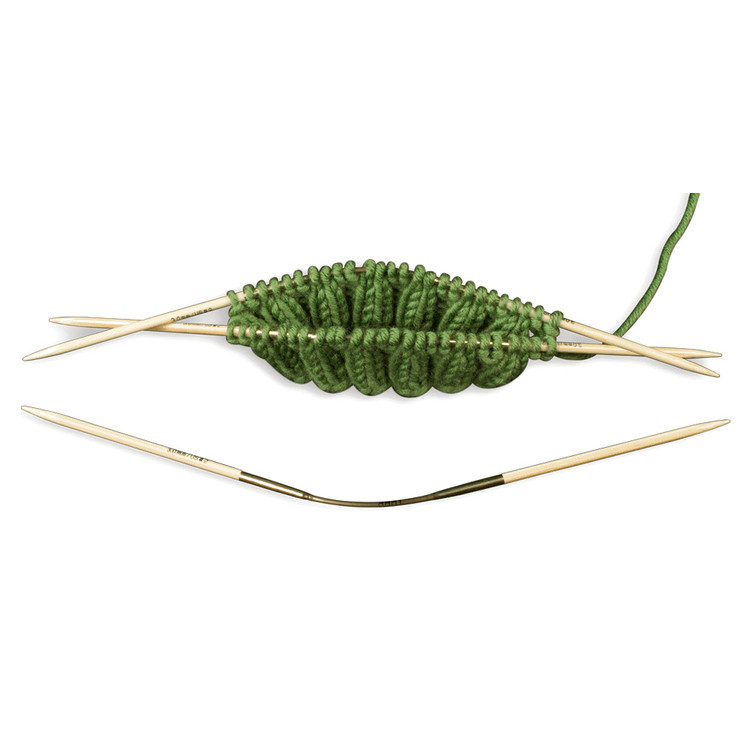 Addi CrasyTrio Bamboo - flexibilis zoknikötő tűkészlet - 4.5mm Addi CrasyTrio Bamboo - flexibilis zoknikötő tűkészlet - 4.5mm