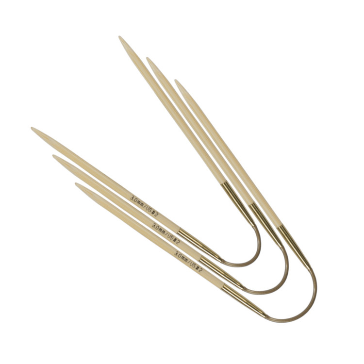 Addi CrasyTrio Bamboo - flexibilis zoknikötő tűkészlet - 4.5mm Addi CrasyTrio Bamboo - flexibilis zoknikötő tűkészlet - 4.5mm