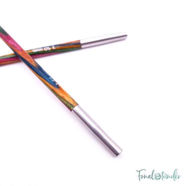 KnitPro Symfonie - cserélhető nemesfa körkötőtű fej - extra rövid - 3.5mm