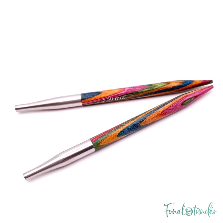 KnitPro Symfonie - cserélhető nemesfa körkötőtű fej - extra rövid - 5.5mm KnitPro Symfonie - cserélhető nemesfa körkötőtű fej - extra rövid - 5.5mm