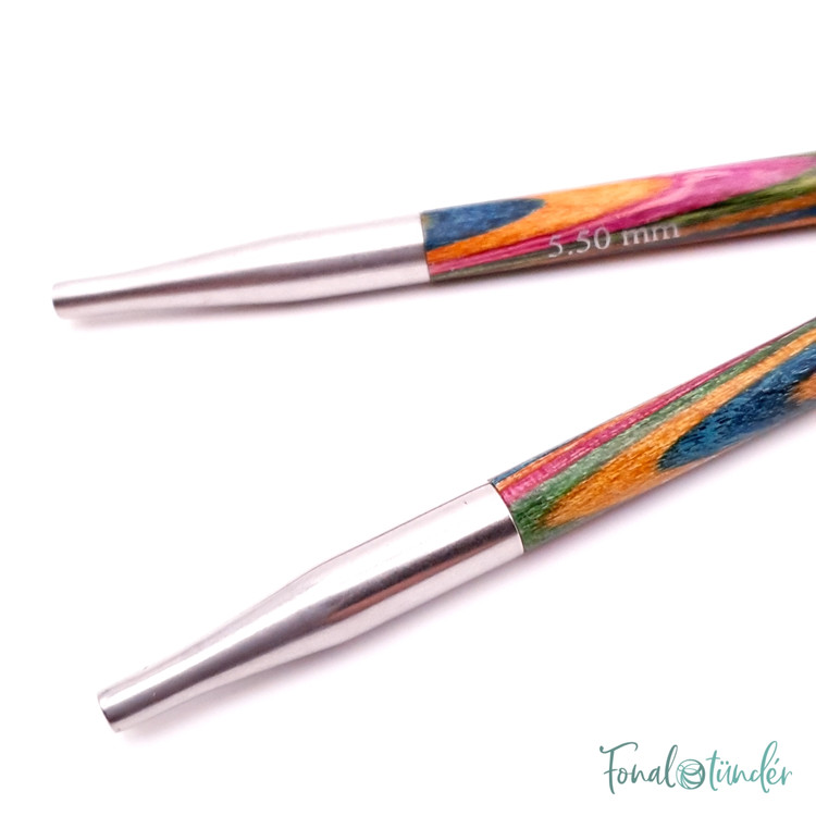 KnitPro Symfonie - cserélhető nemesfa körkötőtű fej - extra rövid - 5.5mm KnitPro Symfonie - cserélhető nemesfa körkötőtű fej - extra rövid - 5.5mm