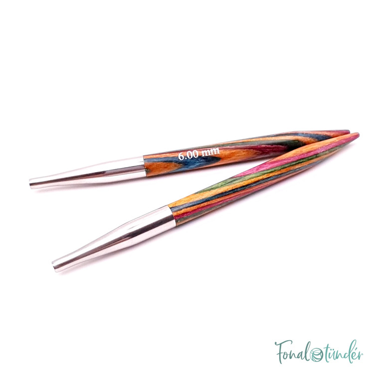 KnitPro Symfonie - cserélhető nemesfa körkötőtű fej - extra rövid - 6mm KnitPro Symfonie - cserélhető nemesfa körkötőtű fej - extra rövid - 6mm