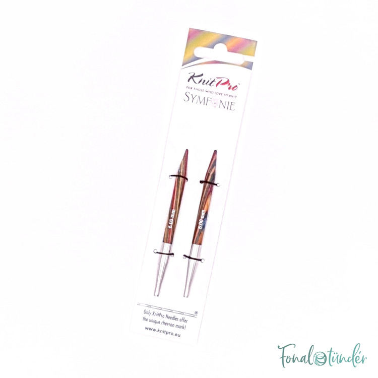 KnitPro Symfonie - cserélhető nemesfa körkötőtű fej - extra rövid - 6mm KnitPro Symfonie - cserélhető nemesfa körkötőtű fej - extra rövid - 6mm