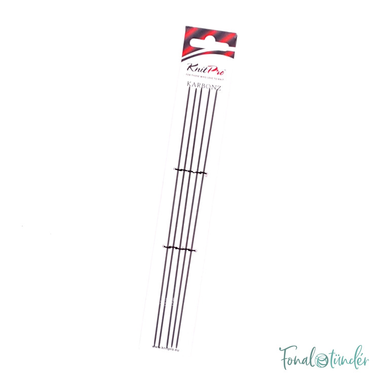KnitPro Karbonz - karbonszálas zoknikötőtűk - 20cm - 1.25mm KnitPro Karbonz - karbonszálas zoknikötőtűk - 20cm - 1.25mm