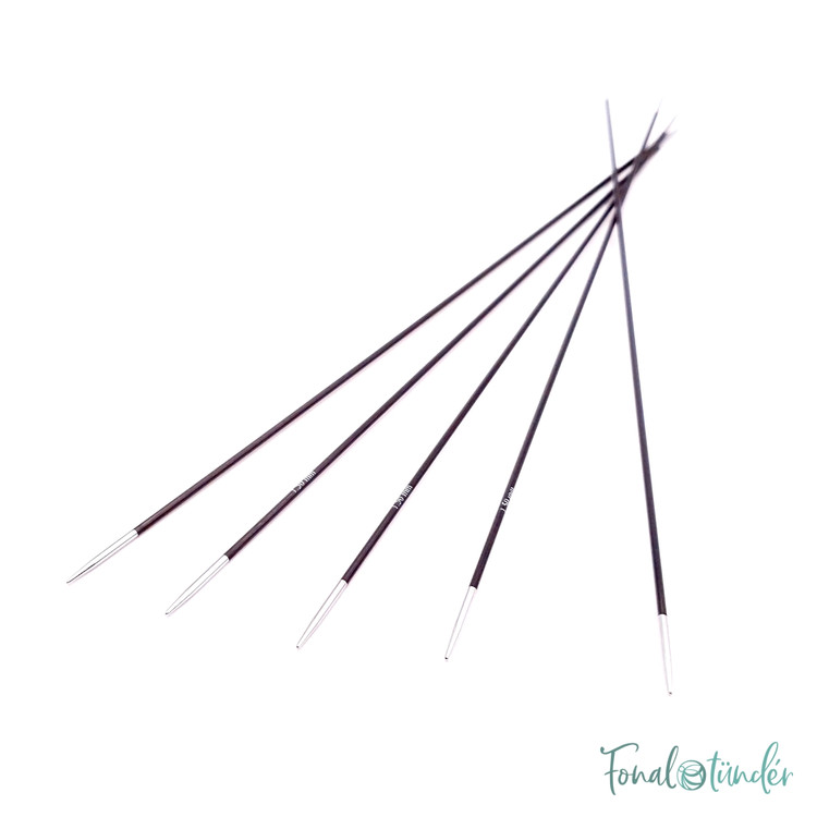 KnitPro Karbonz - karbonszálas zoknikötőtűk - 20cm - 1.5mm