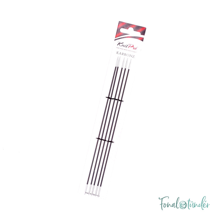 KnitPro Karbonz - karbonszálas zoknikötőtűk - 20cm - 1.75mm KnitPro Karbonz - karbonszálas zoknikötőtűk - 20cm - 1.75mm