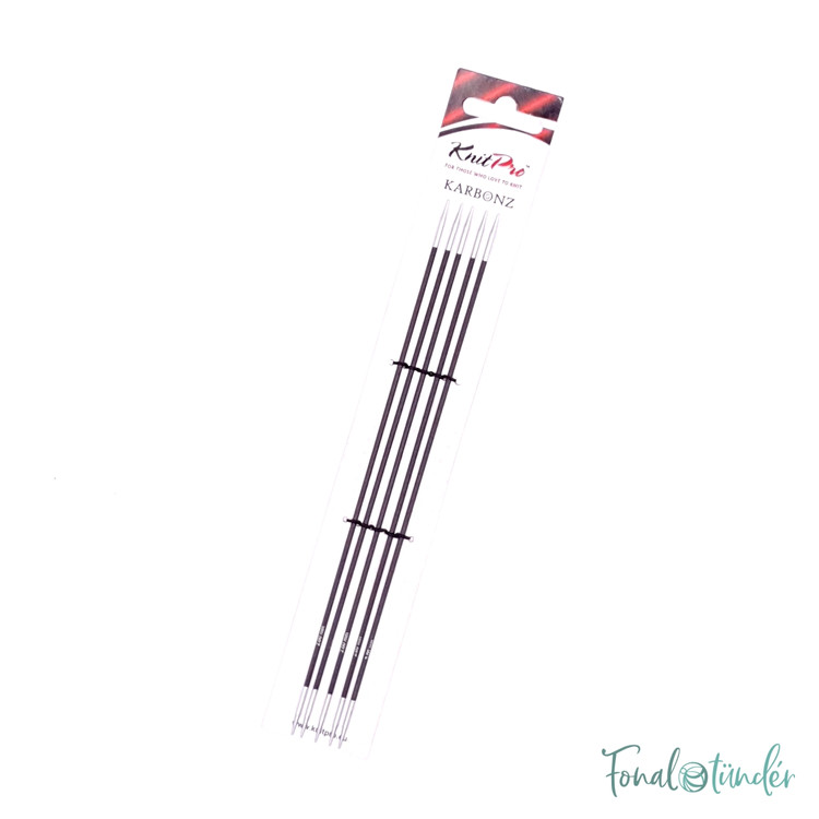 KnitPro Karbonz - karbonszálas zoknikötőtűk - 20cm - 2mm KnitPro Karbonz - karbonszálas zoknikötőtűk - 20cm - 2mm