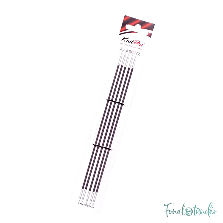 KnitPro Karbonz - karbonszálas zoknikötőtűk - 20cm - 2.25mm KnitPro Karbonz - karbonszálas zoknikötőtűk - 20cm - 2.25mm