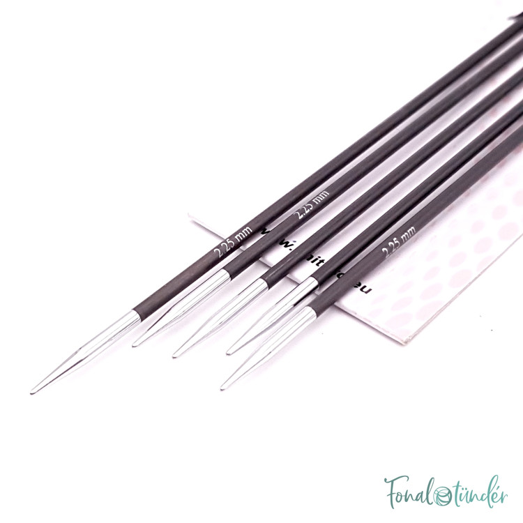KnitPro Karbonz - karbonszálas zoknikötőtűk - 20cm - 2.25mm KnitPro Karbonz - karbonszálas zoknikötőtűk - 20cm - 2.25mm