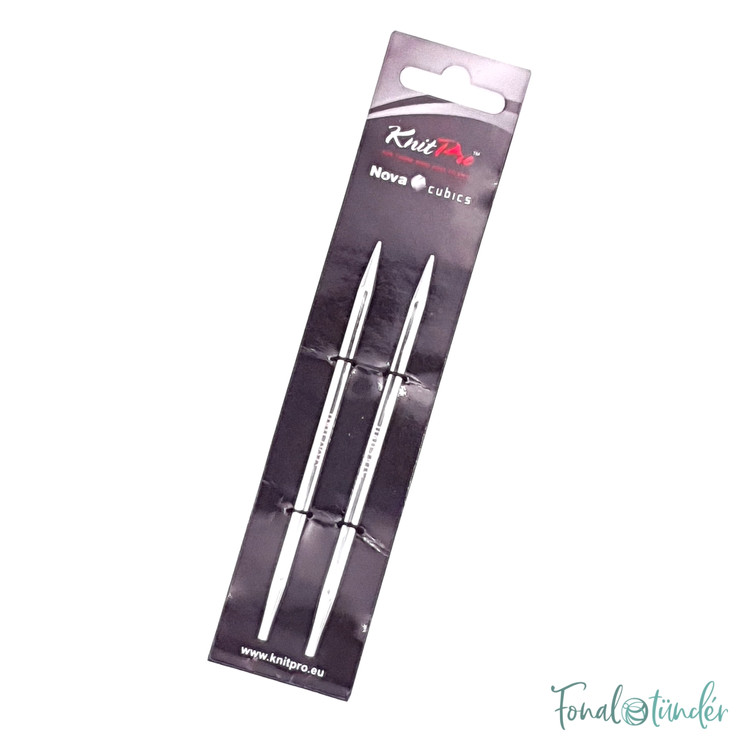 KnitPro Nova Cubics - cserélhető fém körkötőtű fej - 5mm KnitPro Nova Cubics - cserélhető fém körkötőtű fej - 5mm