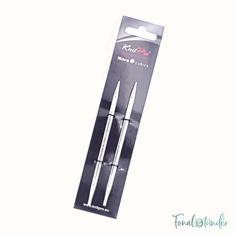 KnitPro Nova Cubics - cserélhető fém körkötőtű fej - 5.5mm KnitPro Nova Cubics - cserélhető fém körkötőtű fej - 5.5mm
