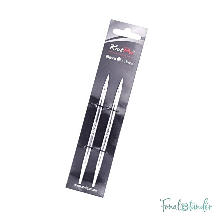 KnitPro Nova Cubics - cserélhető fém körkötőtű fej - 6mm KnitPro Nova Cubics - cserélhető fém körkötőtű fej - 6mm