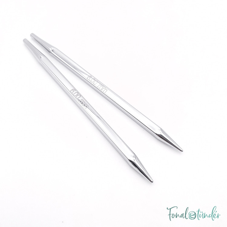 KnitPro Nova Cubics - cserélhető fém körkötőtű fej - 6mm KnitPro Nova Cubics - cserélhető fém körkötőtű fej - 6mm
