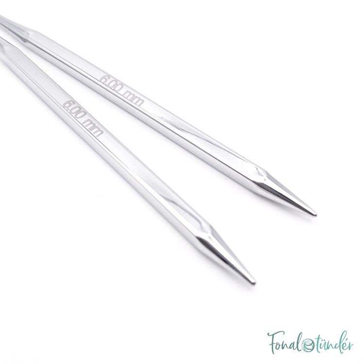 KnitPro Nova Cubics - cserélhető fém körkötőtű fej - 6mm KnitPro Nova Cubics - cserélhető fém körkötőtű fej - 6mm