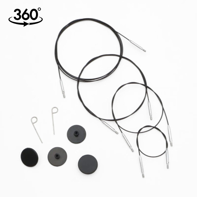 KnitPro Thin and Flex - csapágyas acél kábel 100cm-es körkötőtűhöz